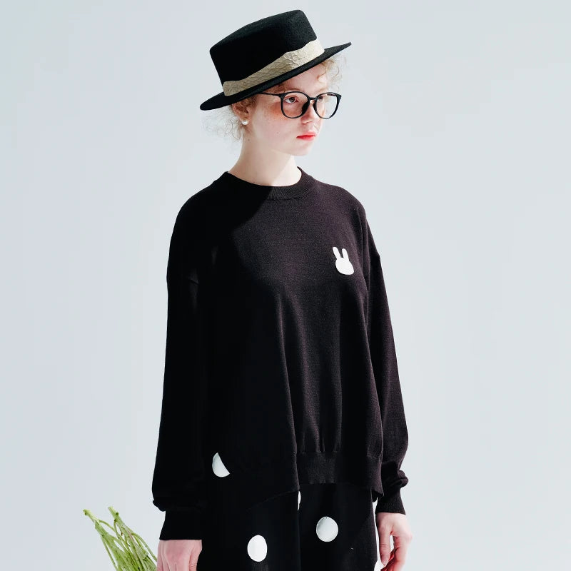 Chloé Bunny Embroidered Sweater