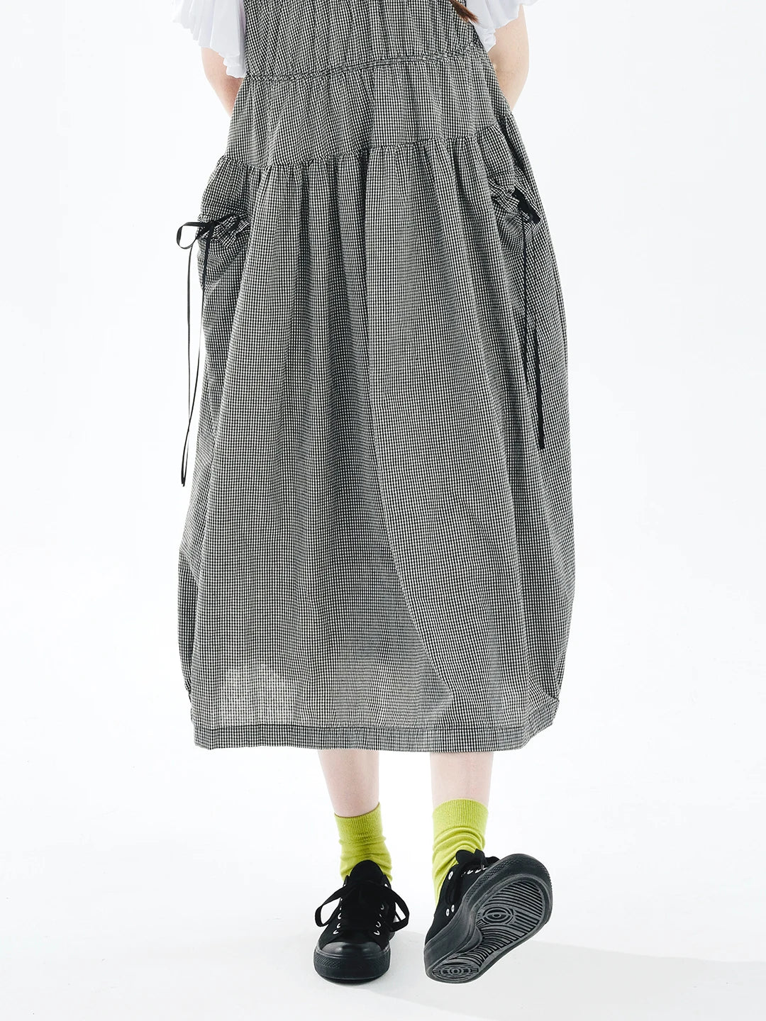 Margaux Gingham Gathered Dress