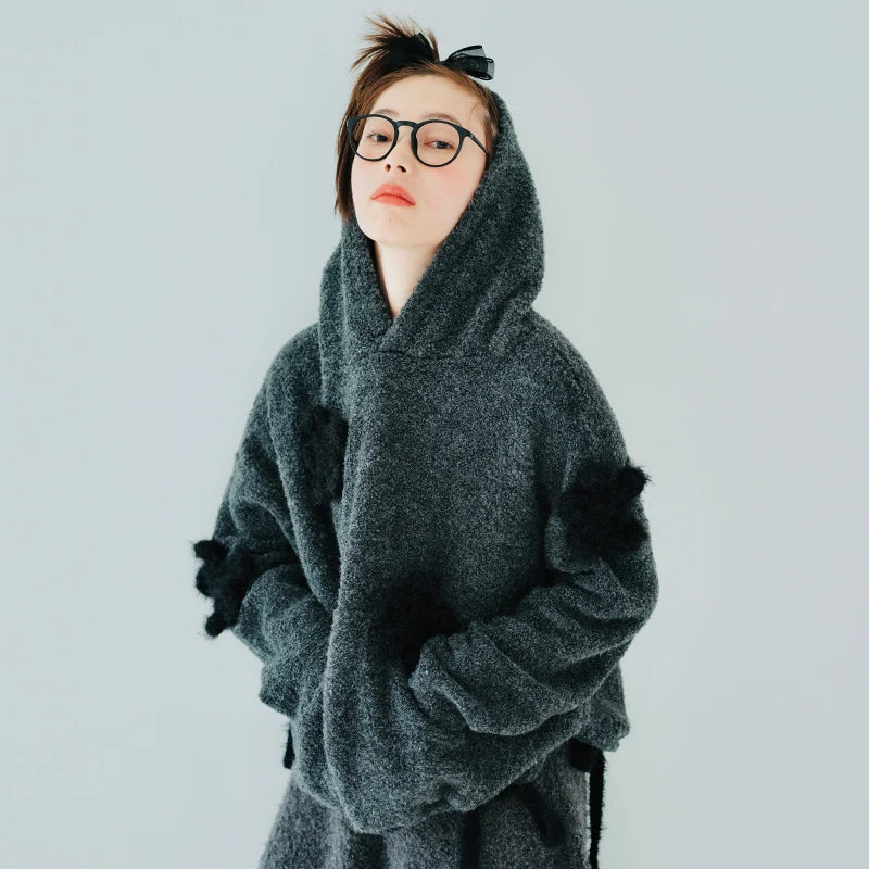 Isabelle Textured Hoodie