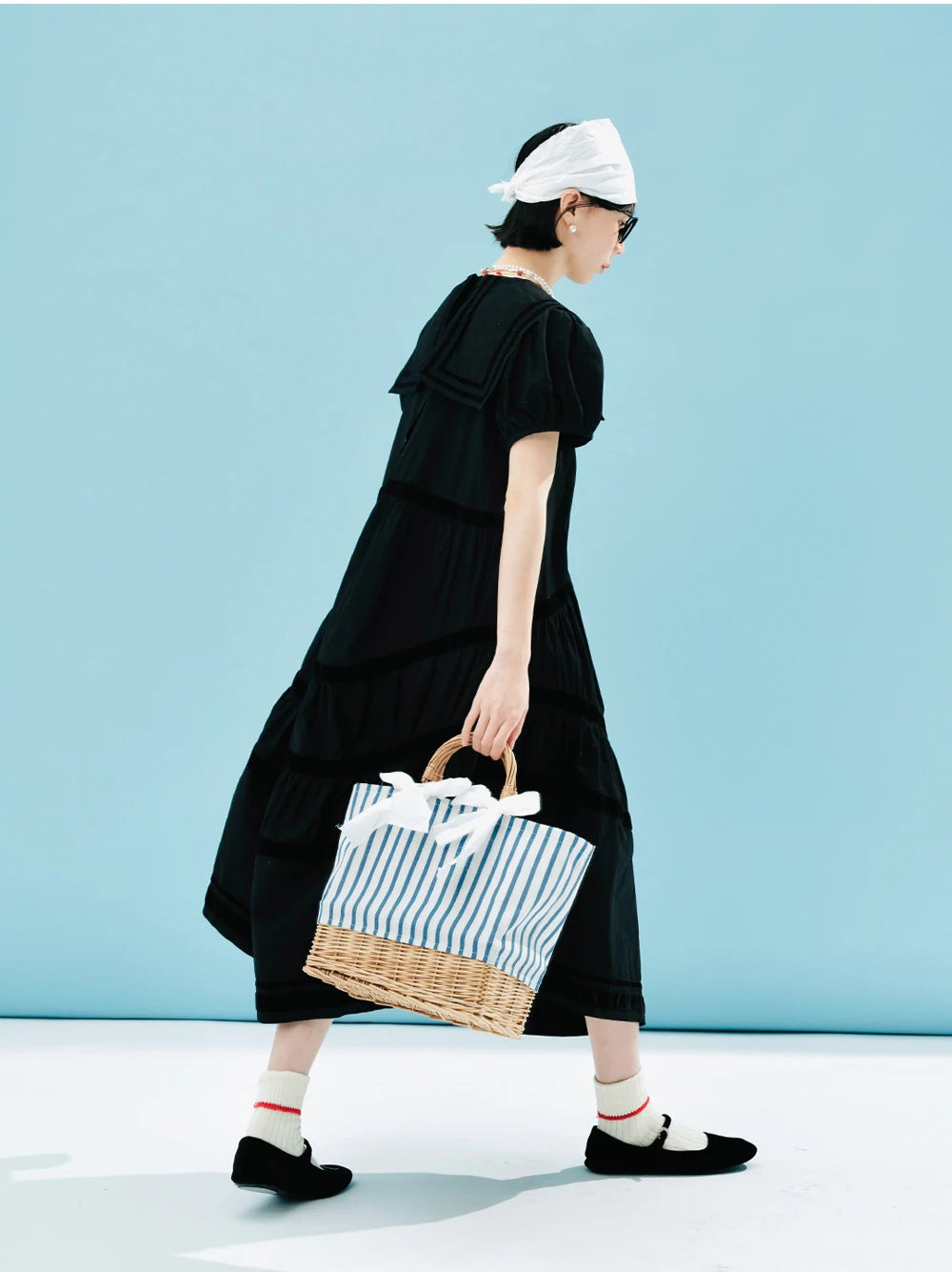 Juliette Black Tiered Dress