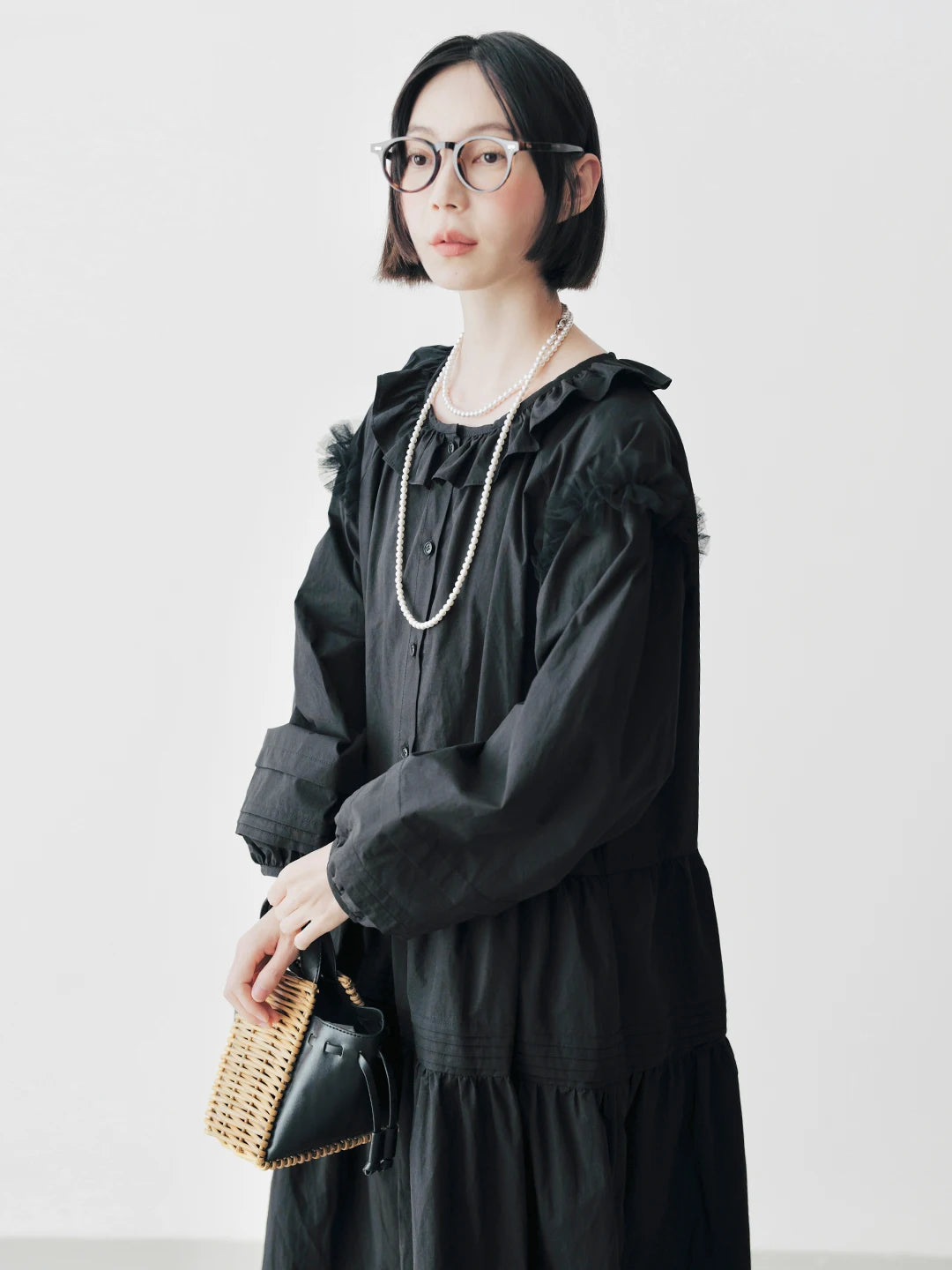 Clarisse Ruffled Midi Dress