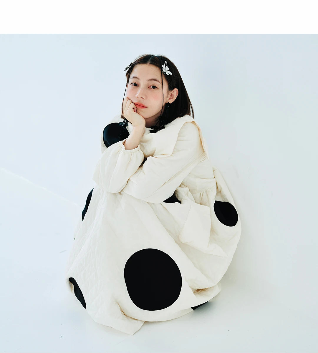 Clémence Abstract Dot Dress