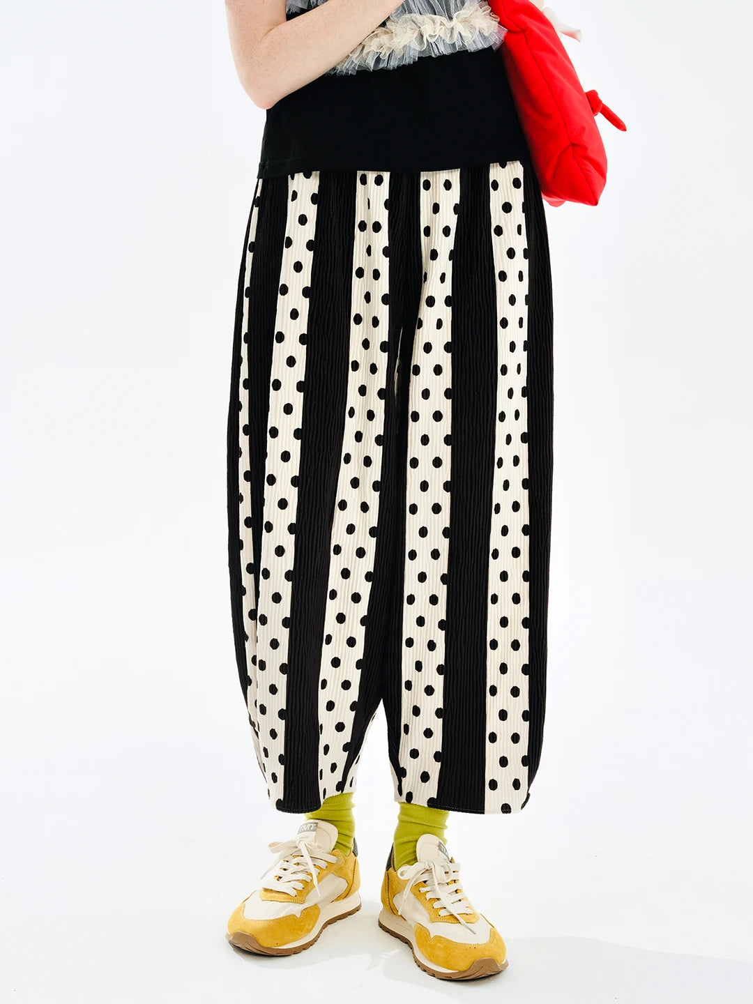 Black & White Striped and Polka Dot Lounge Pants