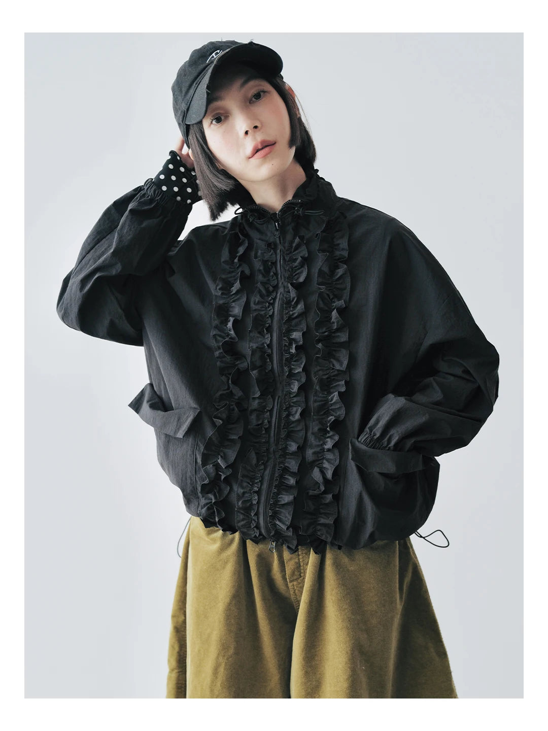 Camille Ruffle Trim Jacket