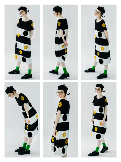 Marigold Striped Dress