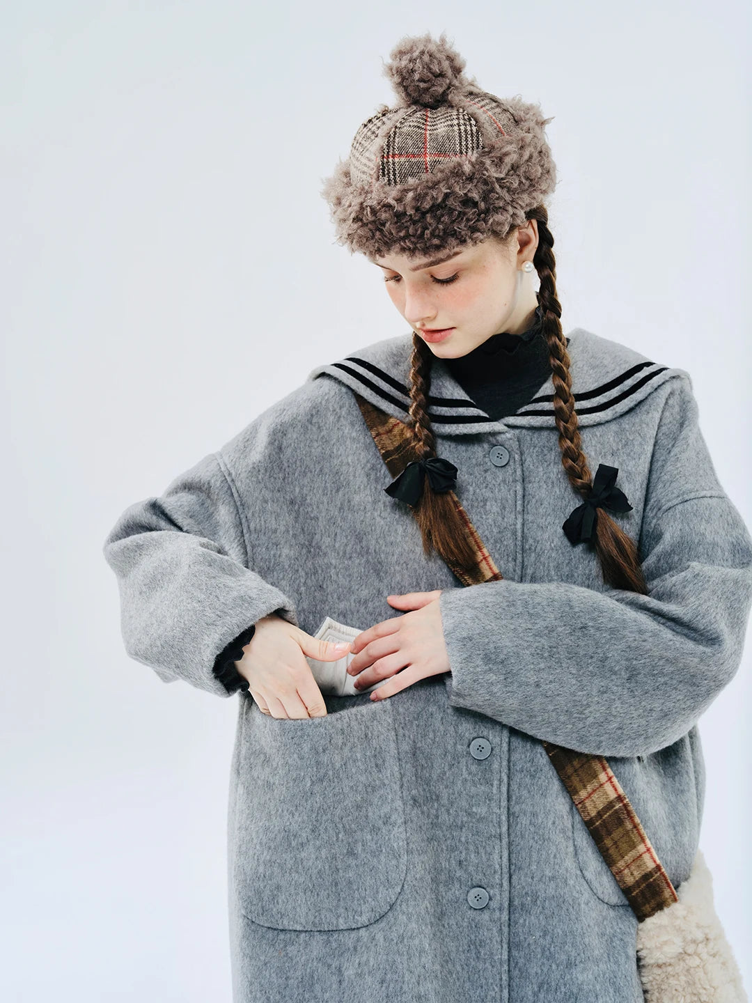 Elise Wool Blend Sailor Coat