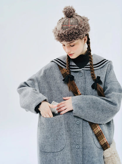 Elise Wool Blend Sailor Coat