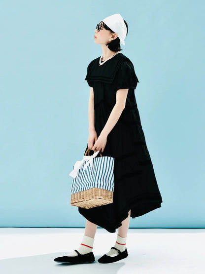 Juliette Black Tiered Dress