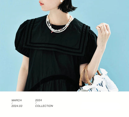 Juliette Black Tiered Dress