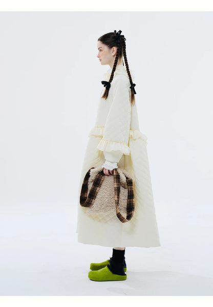 Elise Ruffled Quilted Dress