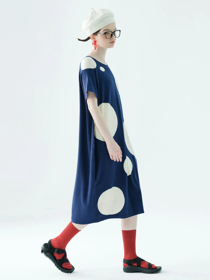 Élise Oversized Polka Dot Dress