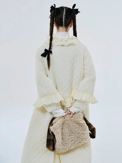 Elise Ruffled Quilted Dress