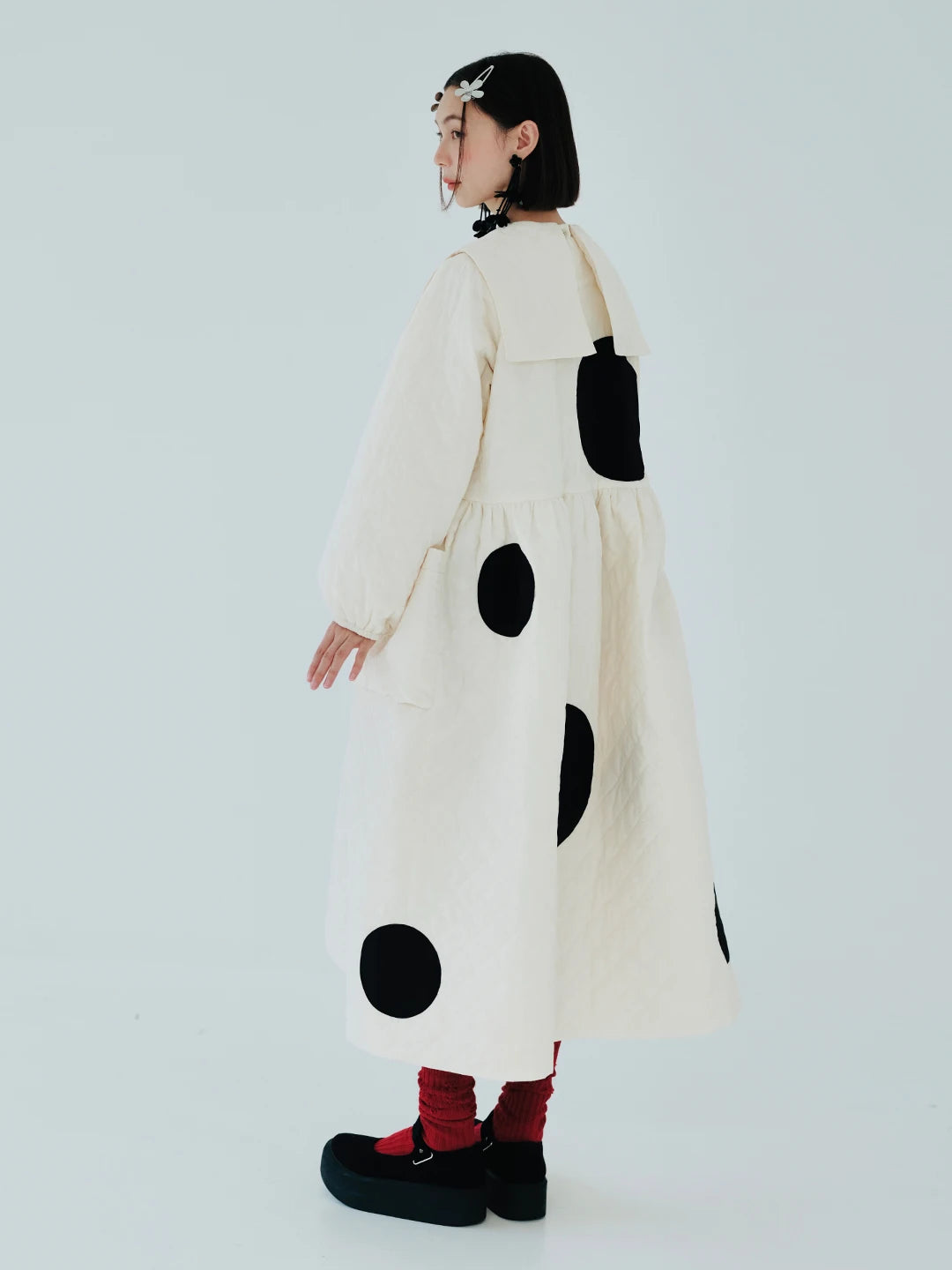 Clémence Abstract Dot Dress