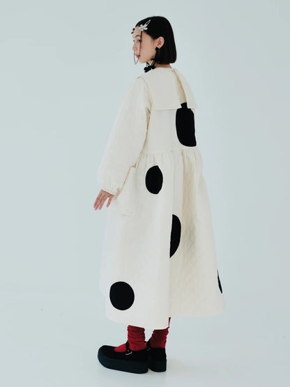 Clémence Abstract Dot Dress