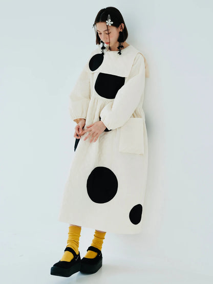 Clémence Abstract Dot Dress