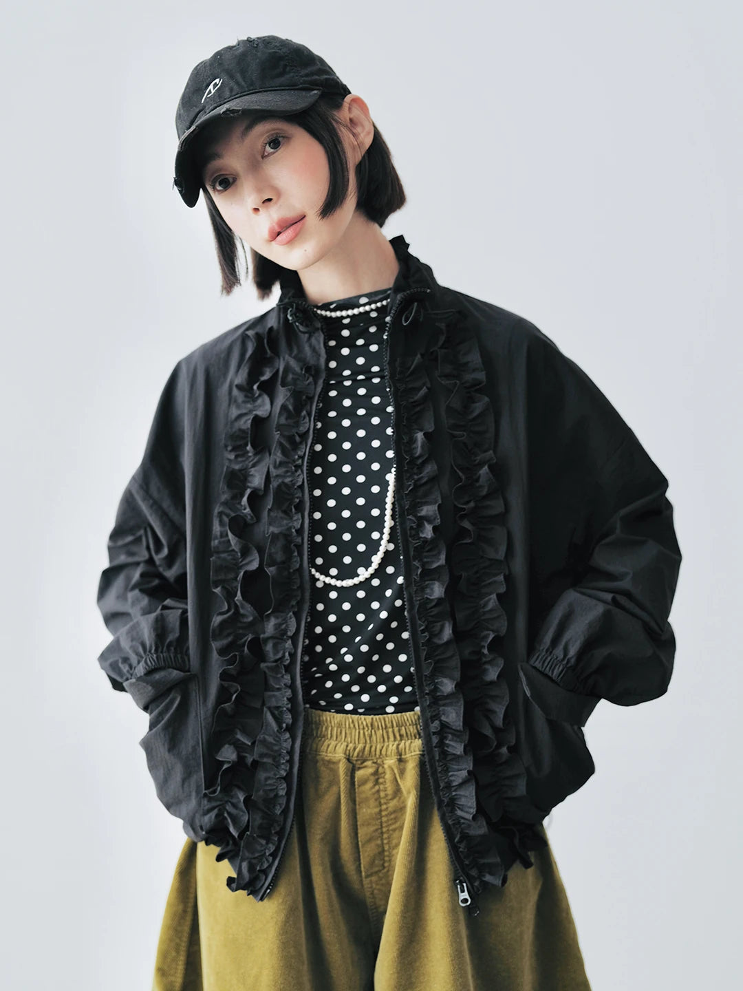 Camille Ruffle Trim Jacket