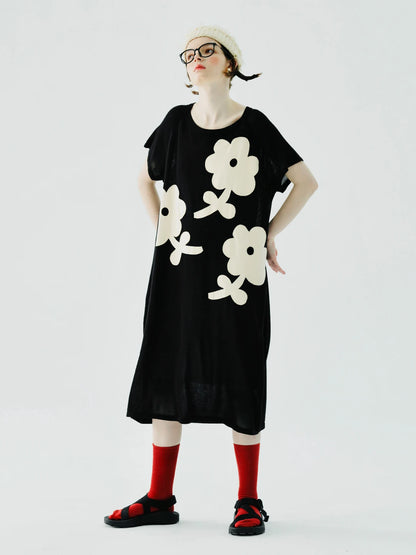 Gabrielle Floral Black Dress