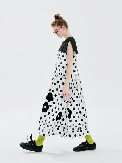 Élodie Polka-Dot Midi Dress