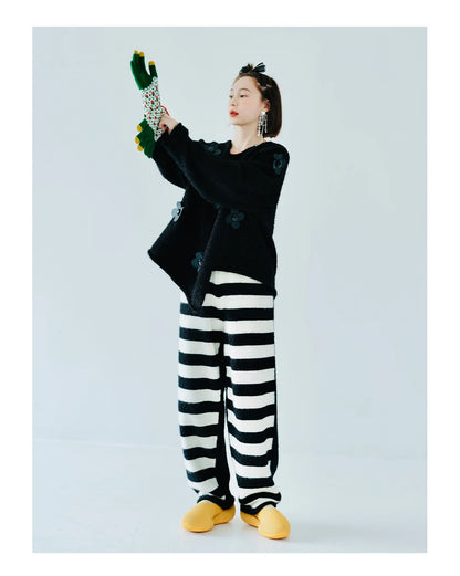 Mila Flower Appliqué Sweater