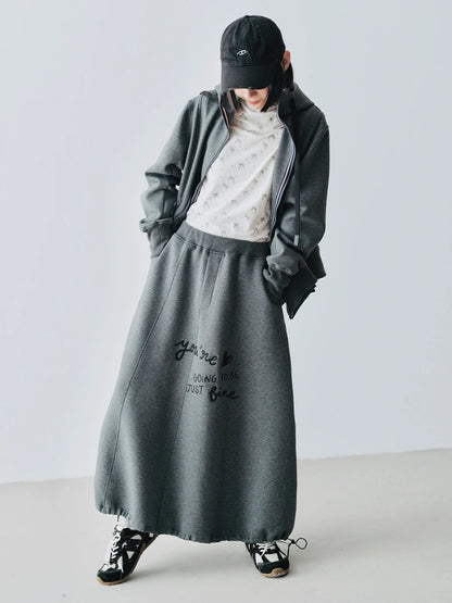 Charlotte Grey Zip-Up Hoodie