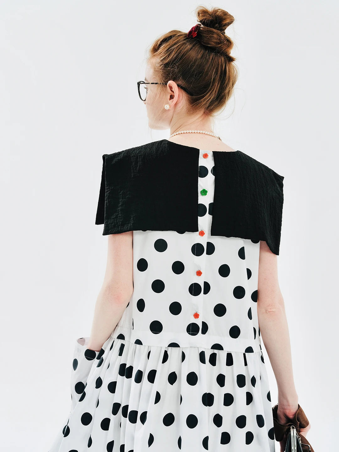 Élodie Polka-Dot Midi Dress