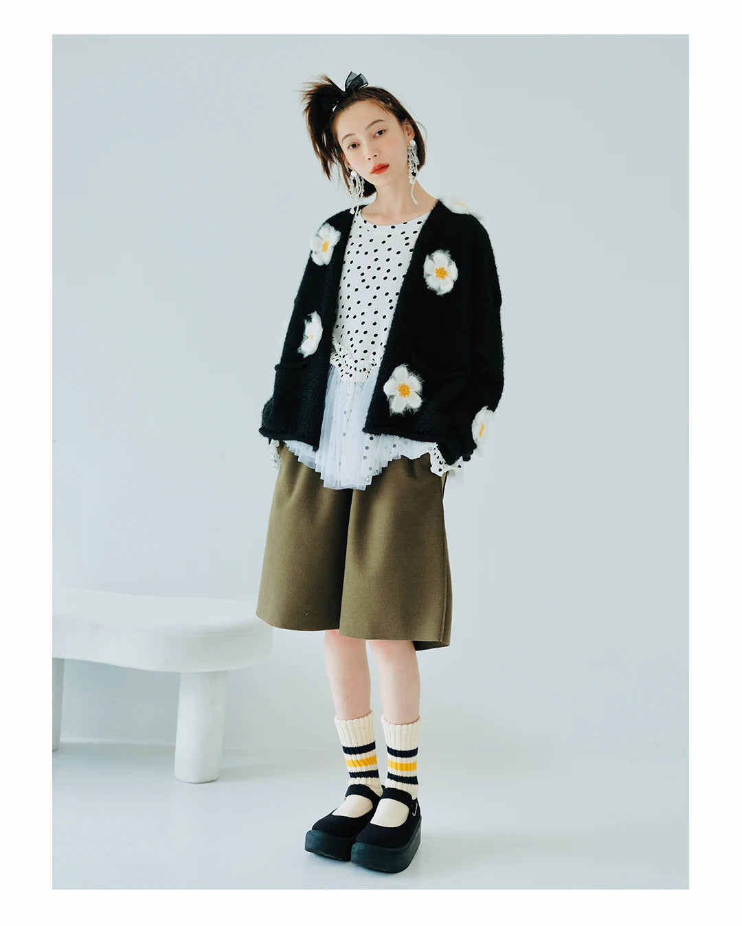 Camille Floral Accent Cardigan