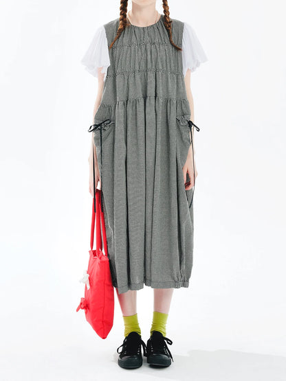 Margaux Gingham Gathered Dress