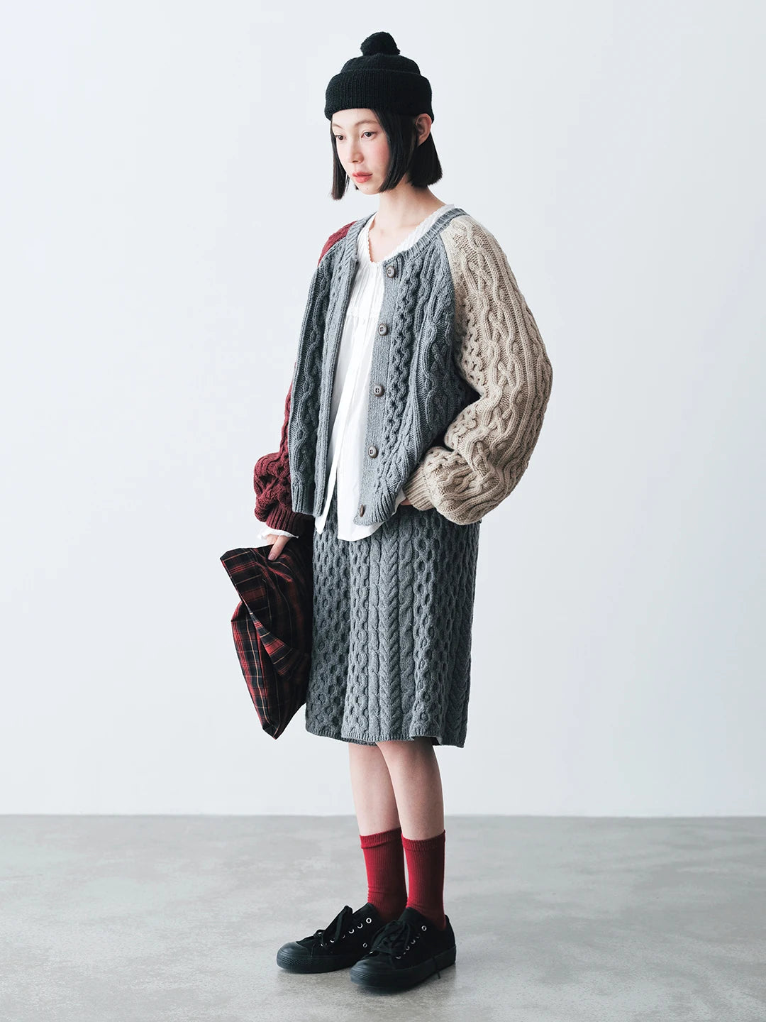 Cable Knit Woolen Shorts