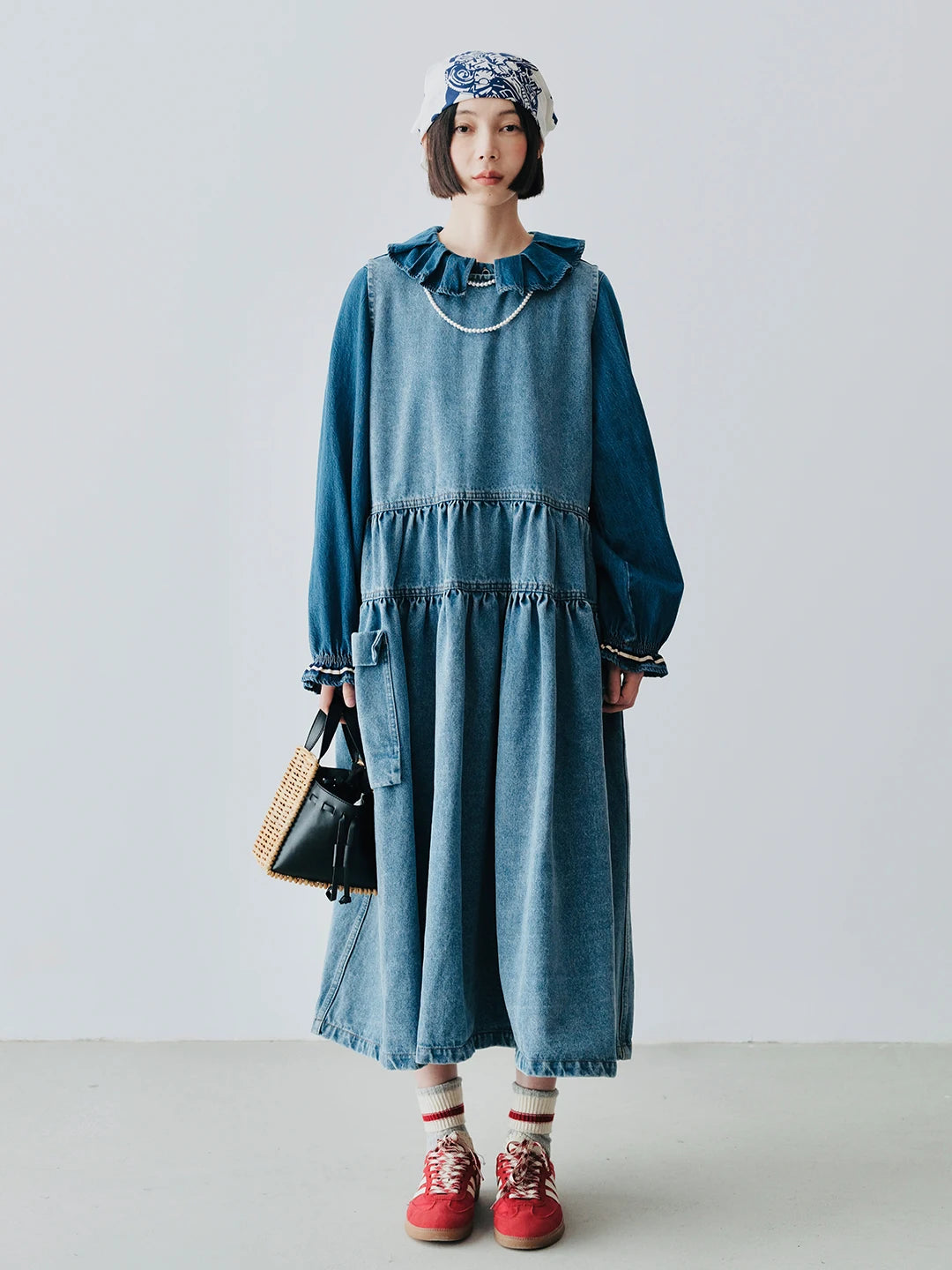 Élodie Sleeveless Denim Dress