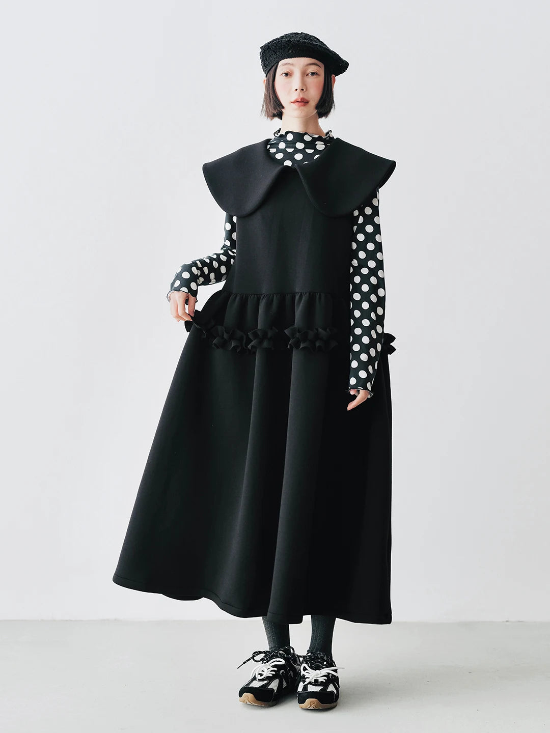 Amélie Ruffle Trim Dress