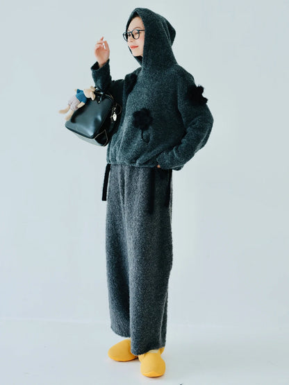 Isabelle Textured Hoodie