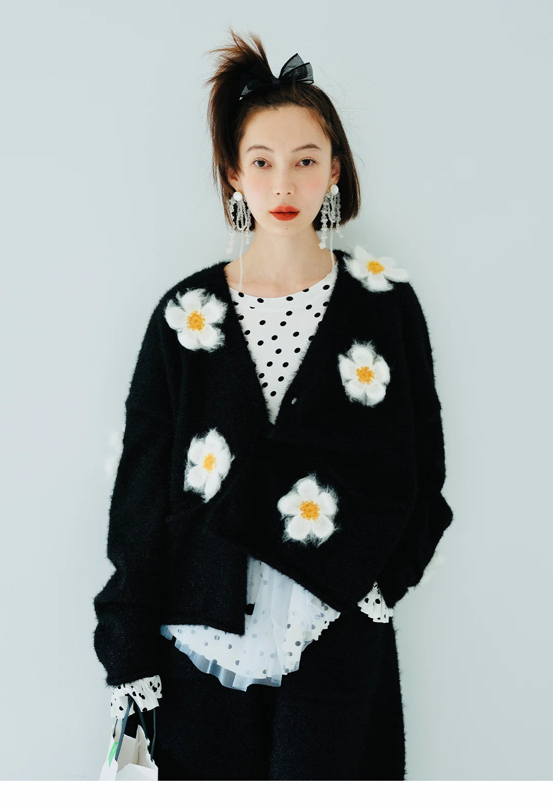 Camille Floral Accent Cardigan
