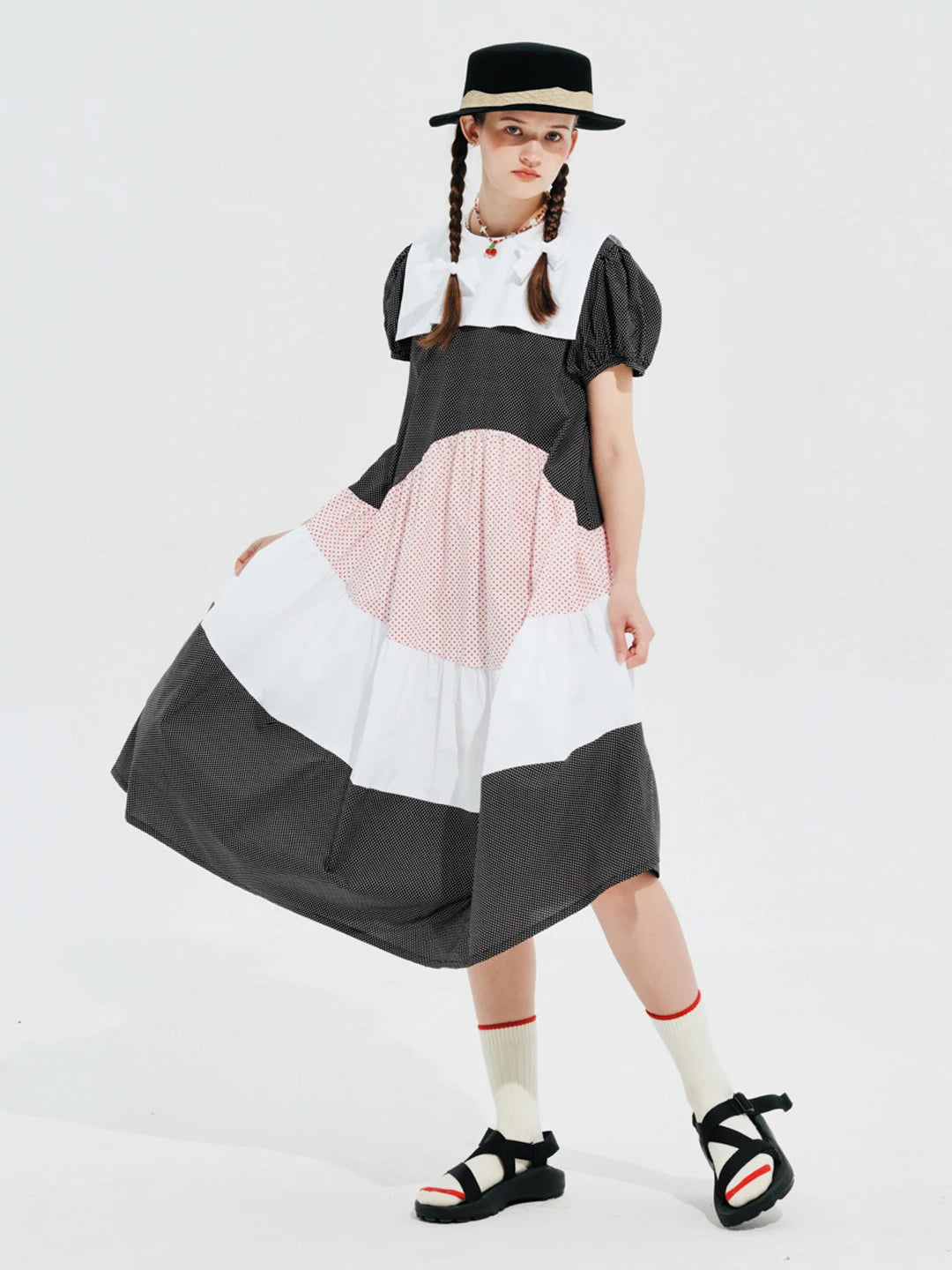 Gabrielle Patchwork Prairie Dress