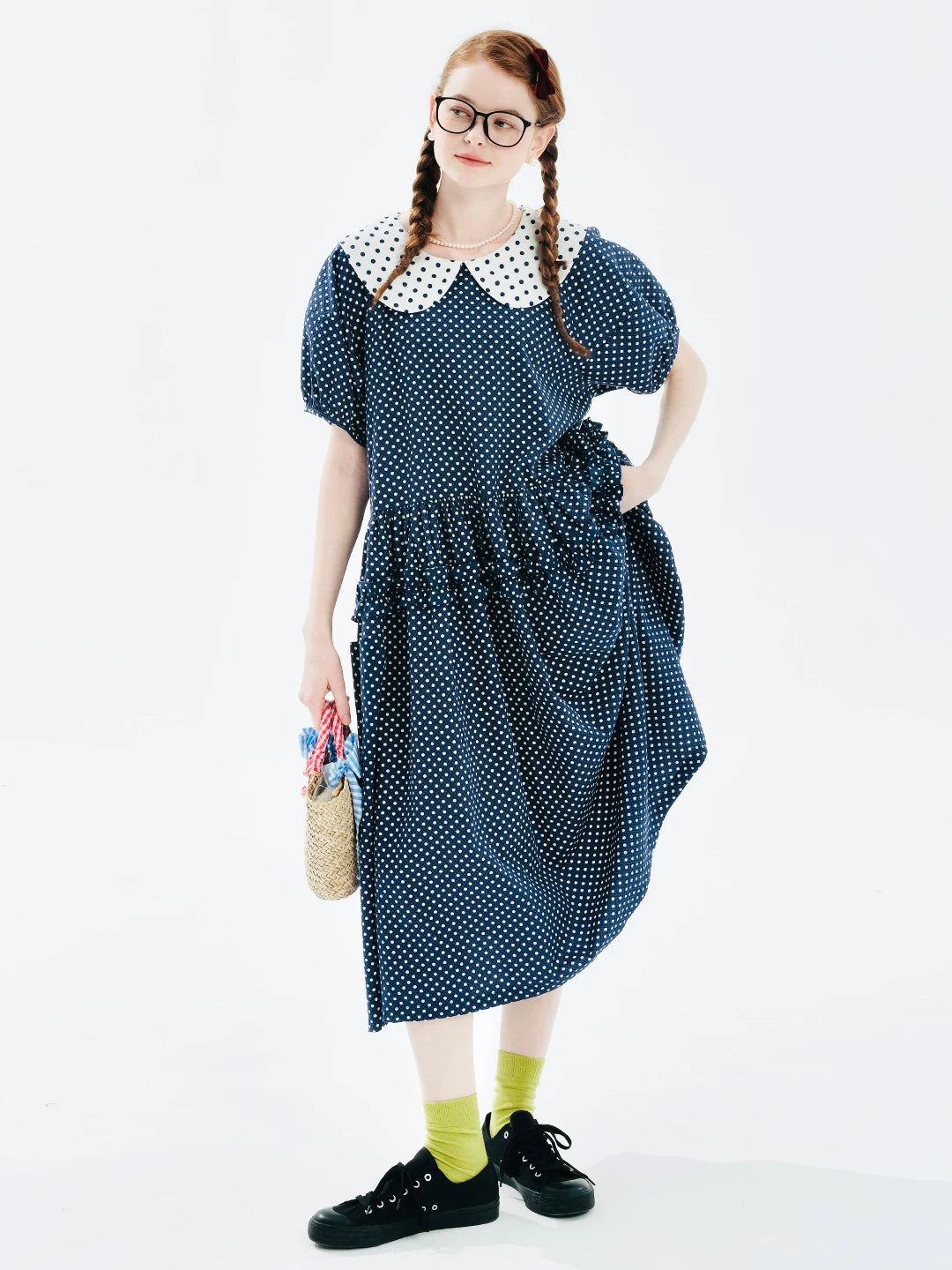 Elise Polka Dot Sailor Dress