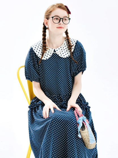 Elise Polka Dot Sailor Dress