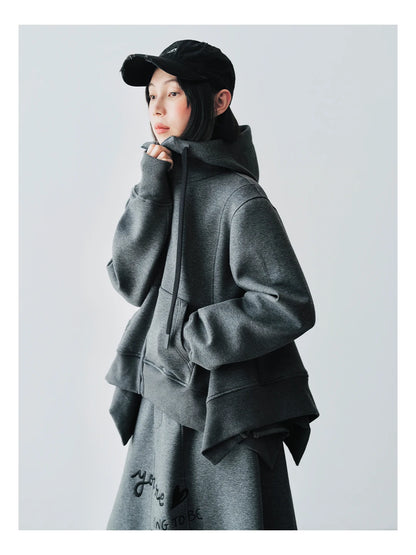 Charlotte Grey Zip-Up Hoodie