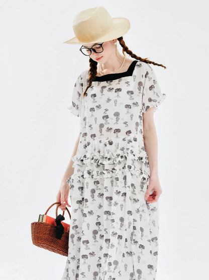 French Prairie Floral Dress