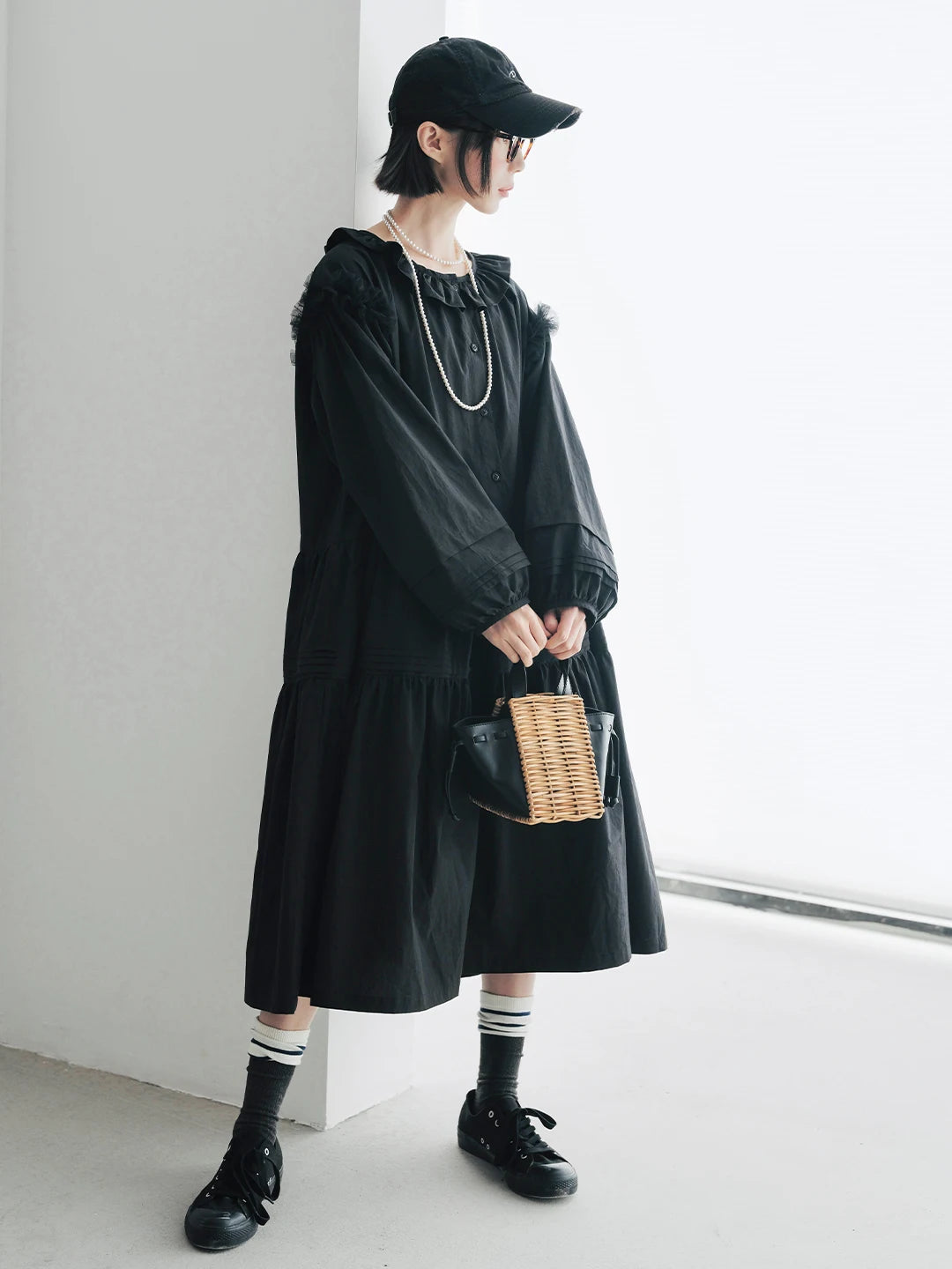 Clarisse Ruffled Midi Dress