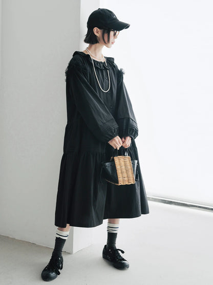 Clarisse Ruffled Midi Dress