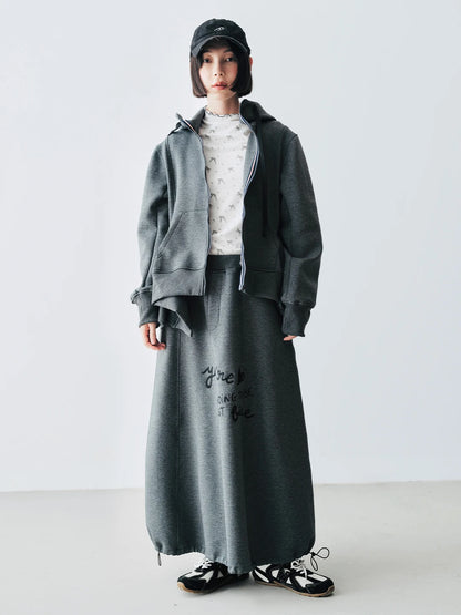 Charlotte Grey Zip-Up Hoodie