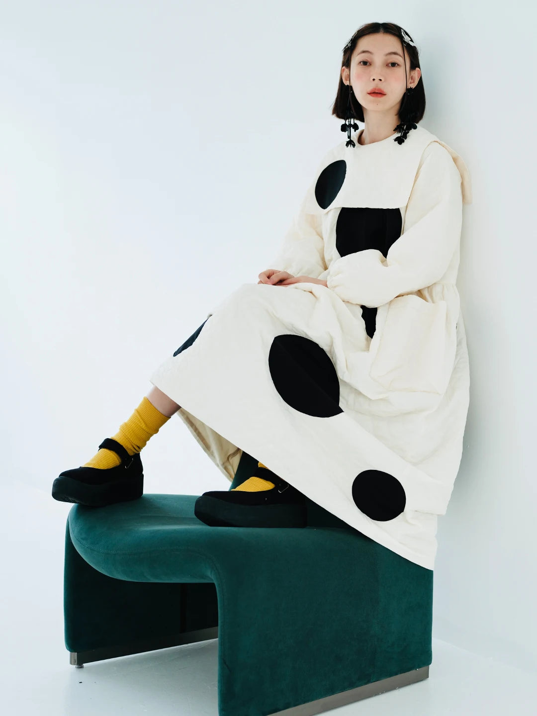 Clémence Abstract Dot Dress