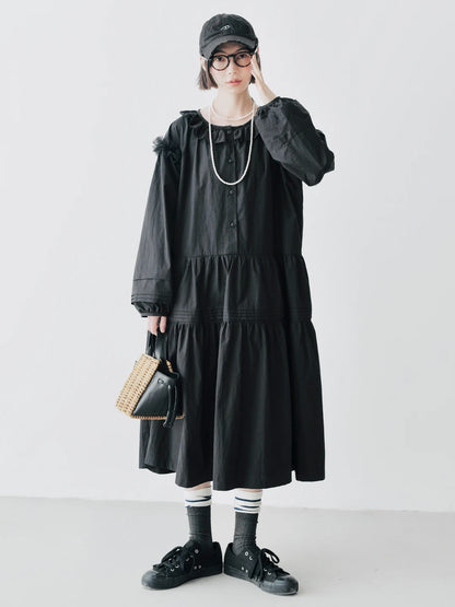 Clarisse Ruffled Midi Dress