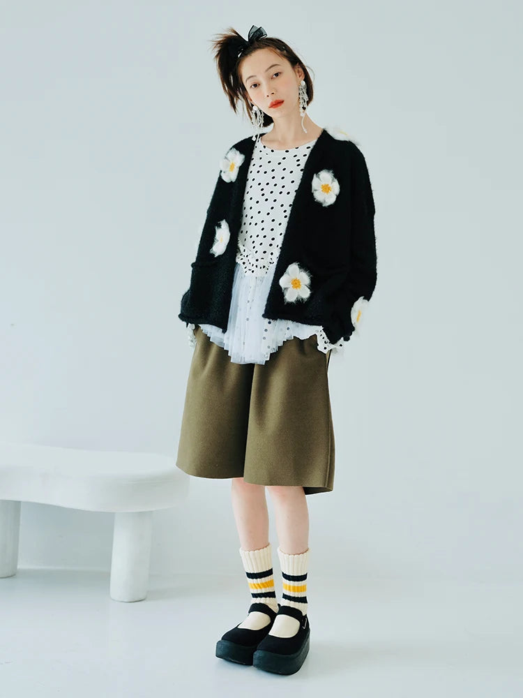 Camille Floral Accent Cardigan