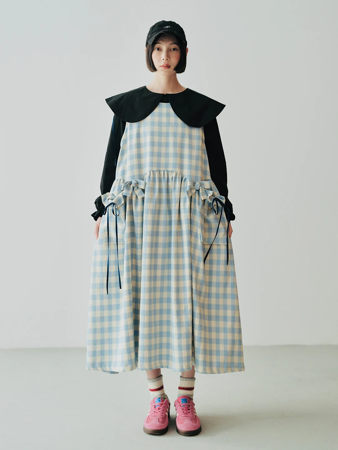 Amélie Gingham Layered Dress