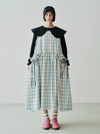 Amélie Gingham Layered Dress