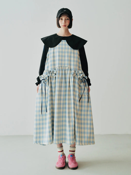 Amélie Gingham Layered Dress