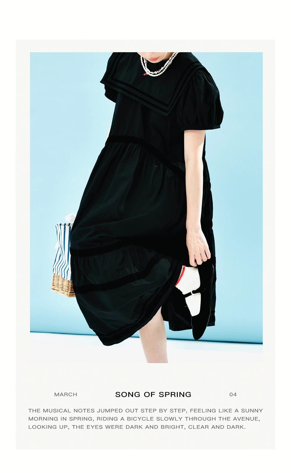 Juliette Black Tiered Dress