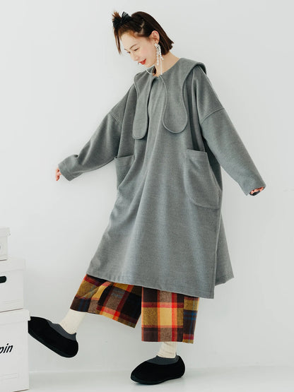 Éloïse Grey Pocket Midi Dress - Contemporary Elegance