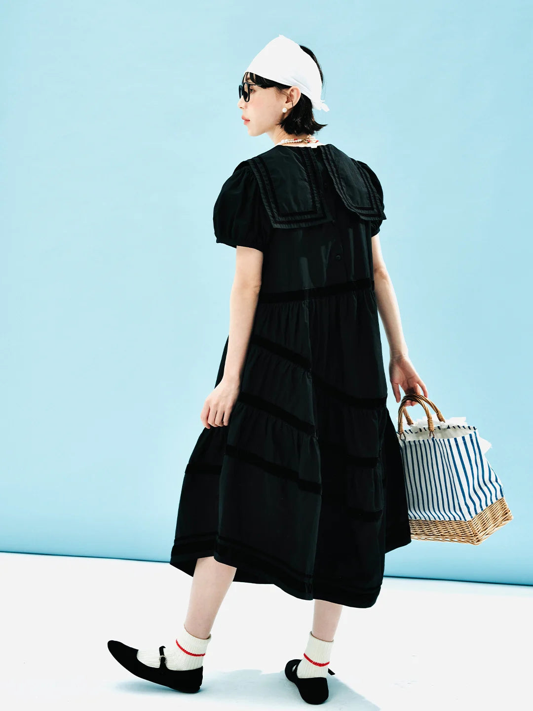 Juliette Black Tiered Dress