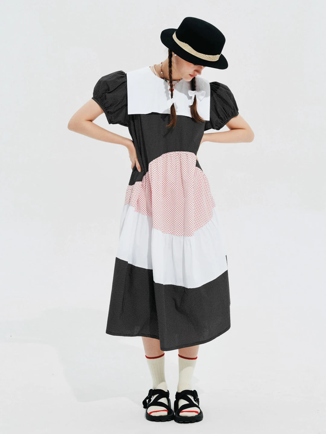 Gabrielle Patchwork Prairie Dress